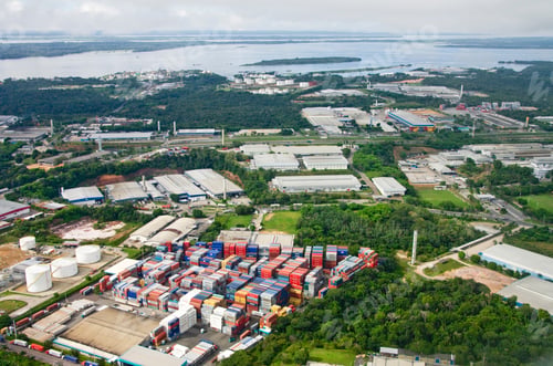 Preview: Aerial View Of Manaus, Amazonas, Amazon River, Brazil