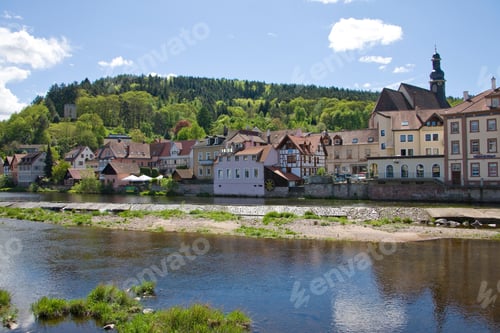 Preview: Gernsbach And River Murg, Black Forest, Baden-Wuerttemberg, Germany