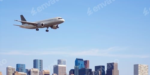 Preview: A Plane Coming Into Land, Berlin In The Distance