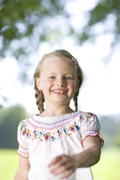 Preview: Young Girl Looking At Camera