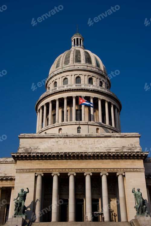 Preview: Flag Of Cuba, Capitol Of Havana, Cuba