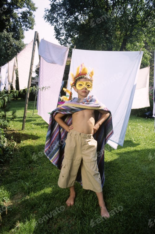 Preview: Young Boy In Costume Outdoors