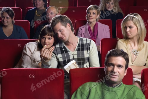 Preview: Jealous Woman Watching Couple In Movie Theater