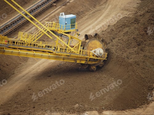 Preview: Shovel Excavator Digging Nickelous Soil Near Koumac, New Caledonia, Overseas Territory Of France