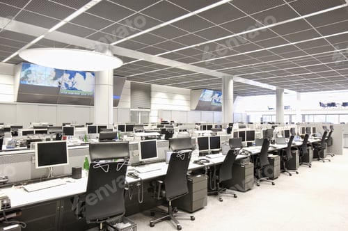 Preview: Empty Computer Terminals At Stock Market