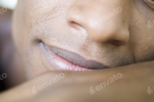 Preview: Extreme Close Up Of African Man'S Face