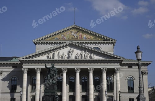 Preview: Statue Of King Maximilian The First Of Bavaria In Front Of The National Theatre, Munich, Bavaria