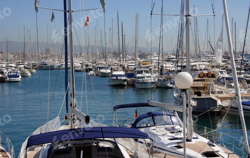 Preview: Yachts At The Marina Of Palma De Mallorca, Mallorca, Spain