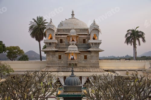 Preview: Detail Of Jag Manir Palace, Udaipur, Rajasthan, India, South Asia