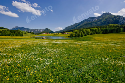 Preview: Alpine Landscape, Froschsee, Near Ruhpolding, Bavaria, Germany