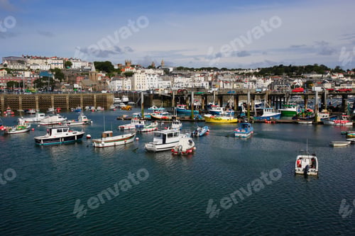 Preview: Fishing Harbour Of St. Peter Port, Guernsey, Channel Islands, Uk