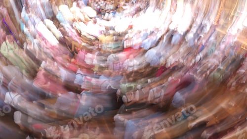 Preview: Inside A Crowded Beer Tent At The Munich Oktoberfest ('Wiesn'), Defocused, Munich, Bavaria