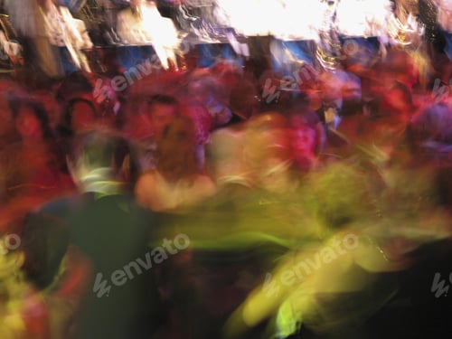 Preview: Blurred Motion Shot Of People Dancing