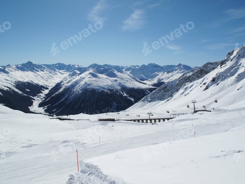 Preview: Snowy Landscape In The Alps,