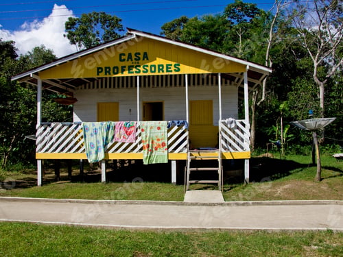 Preview: School In Cuxiu Muni, Amazon River, Brazil