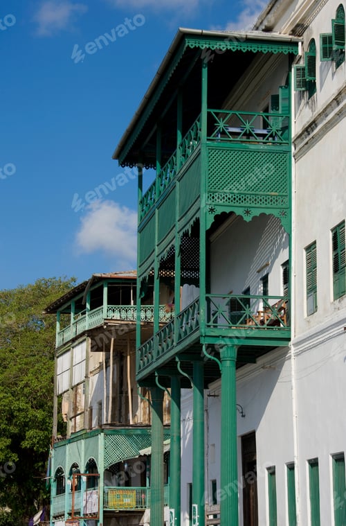 Preview: Balcony In Zanzibar City, Zanzibar, Tanzania, Africa