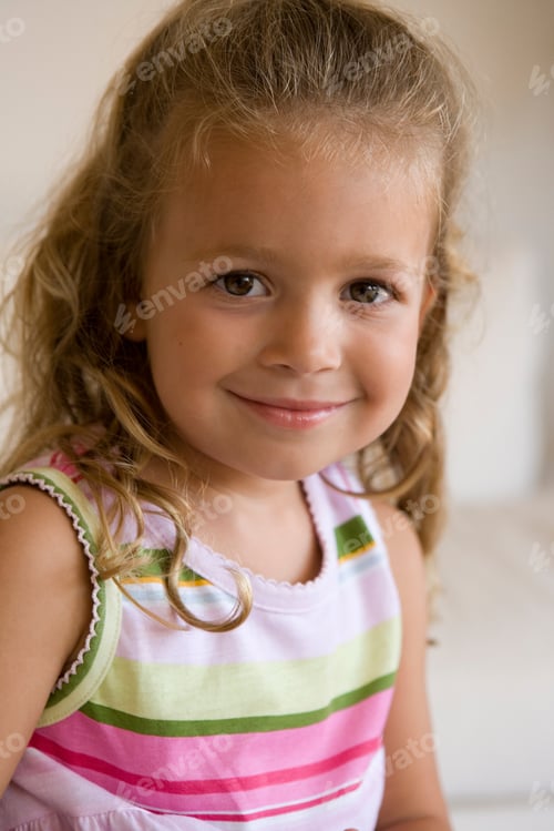 Preview: Close Up Of Young Girl Smiling