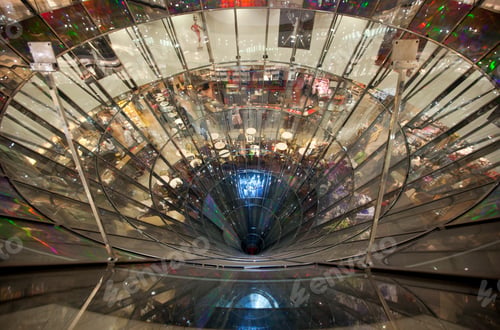 Preview: Huge Glass Funnel In Lafayette Department Store, Friedrichstrasse, Berlin, Germany