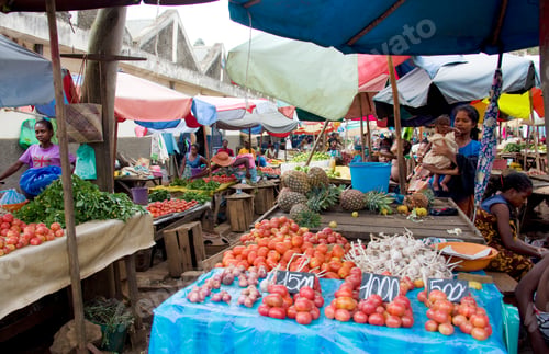 Preview: Market In Andoany, Hell-Ville, Nosy Be, Madagascar