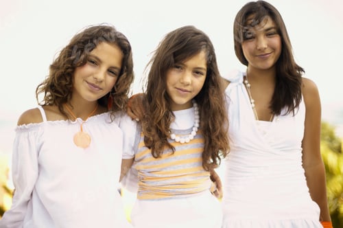 Preview: Three Teenage Girls Posing For The Camera