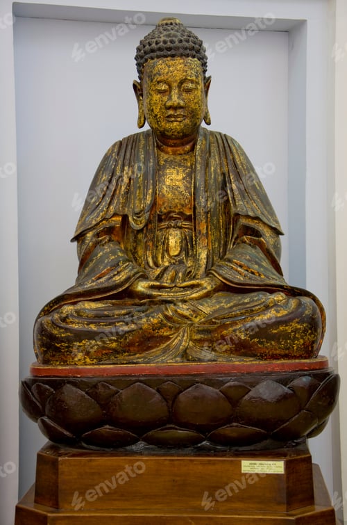 Preview: Bronze Buddha At National Historical Museum, Ho Chi Minh City, Saigon, Vietnam