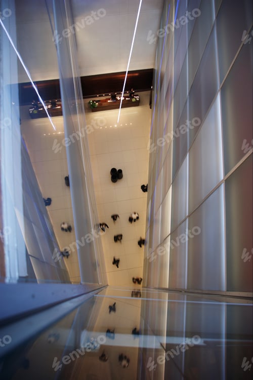 Preview: View From A High Floor To The Lobby Of The Side Hotel, London, Great Britain