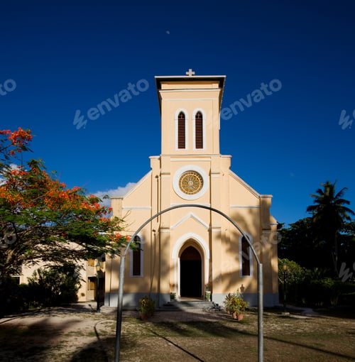 Preview: Church Of La Digue Island, Seychelles