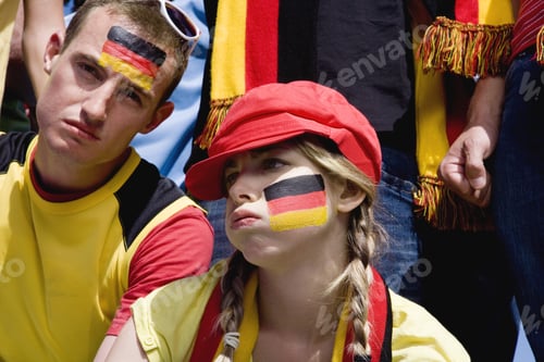 Preview: Sad Sports Fans With Painted Faces