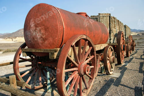 Preview: 20-Mule Wagon At Harmony Borax Works, Death Valley National Park, Nevada, Usa