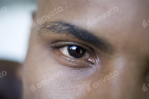 Preview: Extreme Close Up Of African Man'S Eye