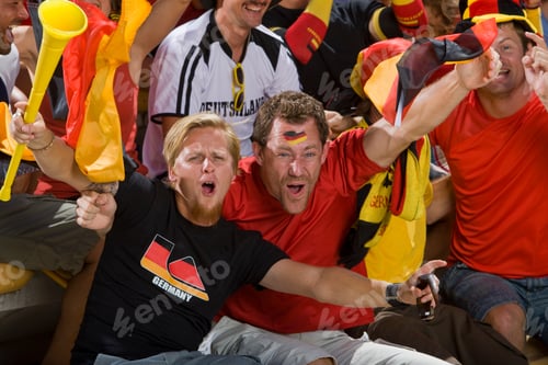 Preview: German Fans At Soccer Game In Cape Town, South Africa