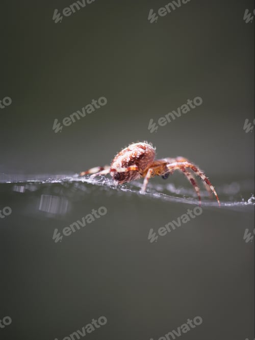 Preview: Close Up Of Cross Spider On Web