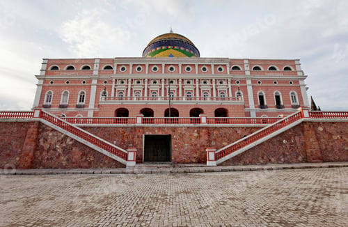 Preview: Exterior Of Teatro Amazonas, Amazon Theatre In Manaus, Amazonas, Amazon River, Brazil