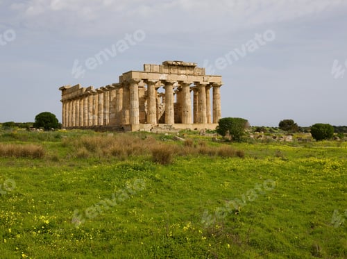 Preview: Ruins Of Temple E Or Temple Of Hera, Selinunte, Province Of Trapani, Sicily, Italy