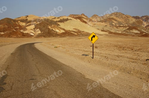 Preview: Street To Artists Drive, Death Valley National Park, Nevada, Usa
