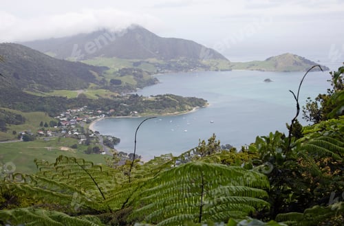 Preview: Scenic View Of Coastline From Mount Manaia, North Island, New Zealand