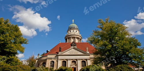 Preview: View To French Cathedral, Gendarmenmarkt, Berlin, Germany
