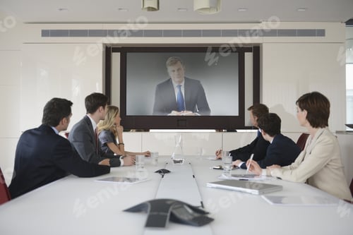 Preview: Business Colleagues In Video Conference