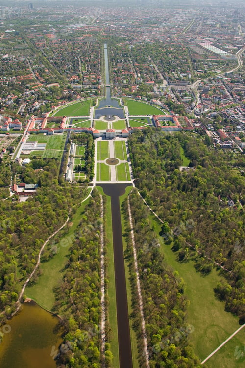 Preview: Aerial View Of Nymphenburg Palace, Munich, Germany
