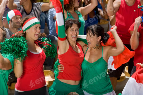 Preview: Italian Fans At Soccer Game In Cape Town, South Africa