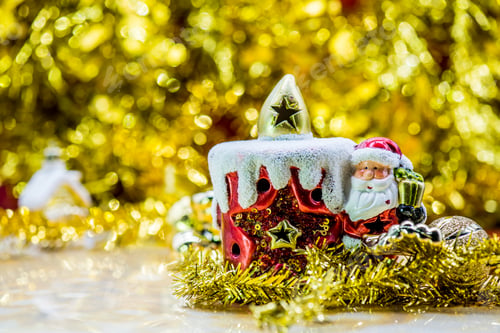 Preview: Christmas, Xmas, Gold Decoration Concept And Idea