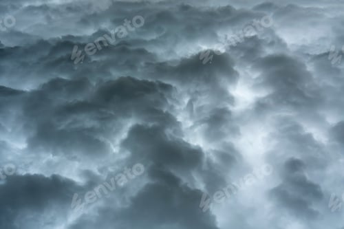 Preview: Rain Clouds On The Sky Are Falling Background.