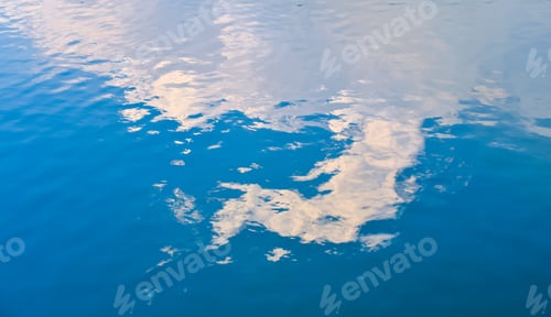 Preview: Water Reflections of Sky and Clouds, Serene Beauty