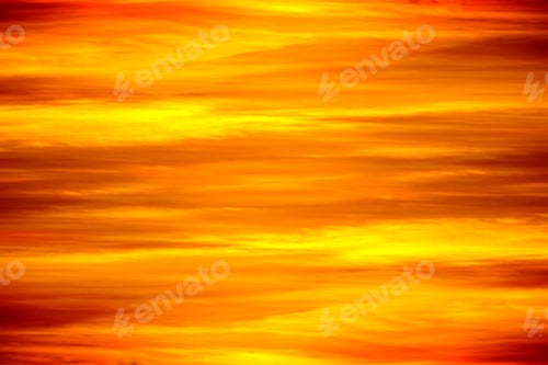 Preview: Orange Cloud At Sunset Sky.