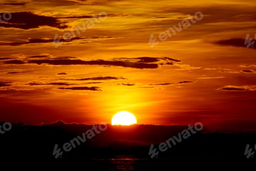 Preview: Sunset Sky At The Lake, Thailand.