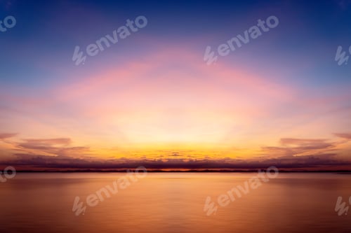 Preview: The Sky And The Lake In The Twilight After Sunset.