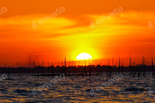 Preview: Sunset At Southern Lake Thailand.