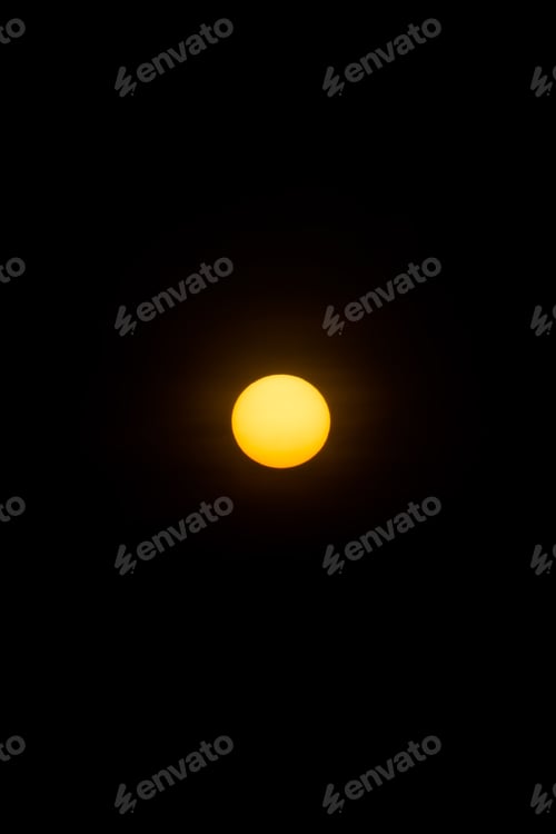 Preview: Big Sun In The Dark Background.