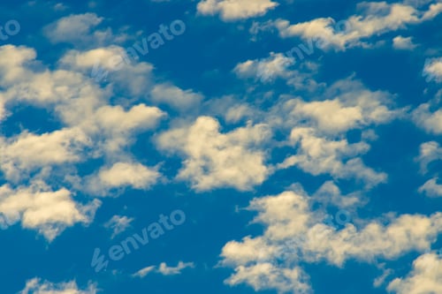 Preview: The Cloud With Blue Sky In The Twilight After Sunset.