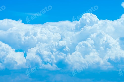 Preview: Blue Sky Background With White Clouds.